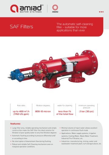 Download the Amiad SAF Filters Brochure
