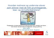 Hvordan motivere og undervise elever som strever ... - Lesesenteret