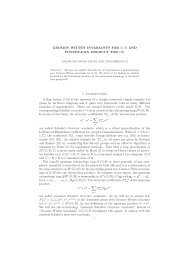 GROMOV-WITTEN INVARIANTS FOR G/B AND ... - IPMU