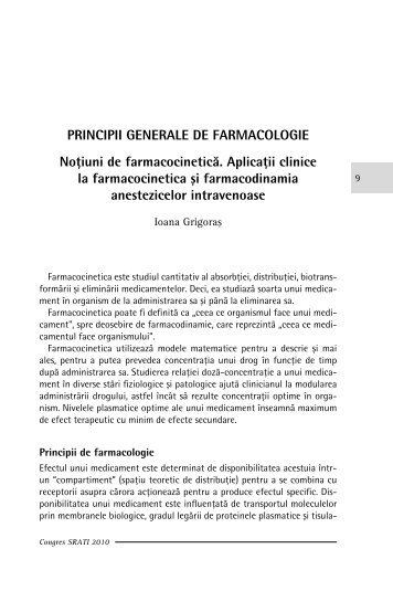 PRINCIPII GENERALE DE FARMACOLOGIE NoÅ£iuni de ...