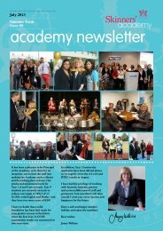 Newsletter 8: July 2013 - Skinners' Academy