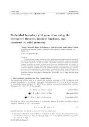 Embedded boundary grid generation using the divergence theorem ...