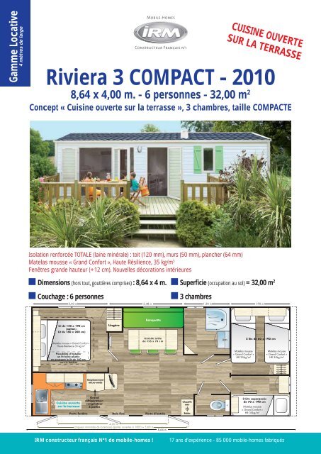 Compac Riviera 3 Riviera 3 COMPACT - 2010 8,64 x 4,00 m. - KaMAxx