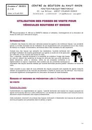 Fosses de visite - Utilisation pour vÃ©hicules routiers et ... - Cdg68.fr