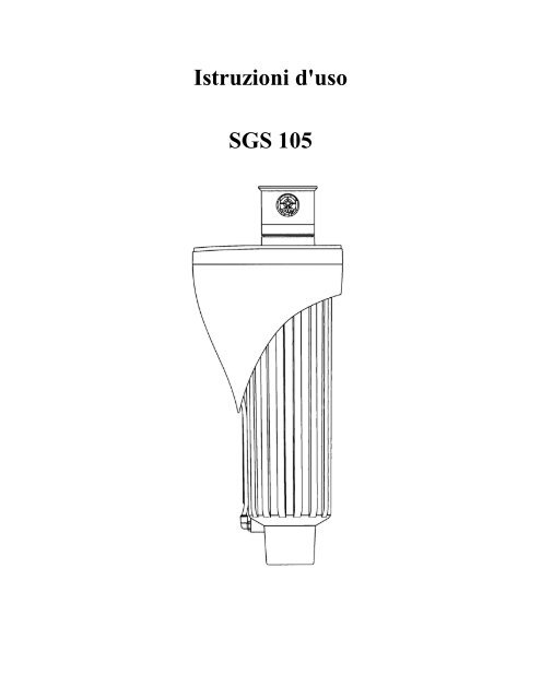 Istruzioni d'uso SGS 105 - Irritrol