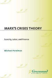 Marx's Crises Theory: Scarcity, Labor, and Finance - Free