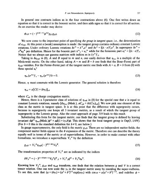 SUPERGRAVITY P. van NIEUWENHUIZEN To Joel Scherk 0370 ...