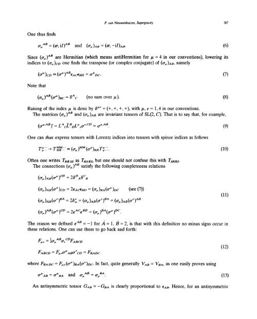 SUPERGRAVITY P. van NIEUWENHUIZEN To Joel Scherk 0370 ...