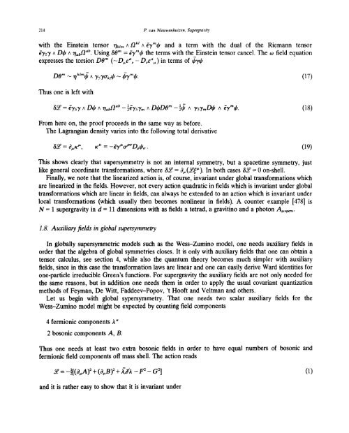 SUPERGRAVITY P. van NIEUWENHUIZEN To Joel Scherk 0370 ...