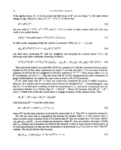 SUPERGRAVITY P. van NIEUWENHUIZEN To Joel Scherk 0370 ...