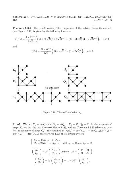 enumeration of the number of spanning trees in some ... - Toubkal