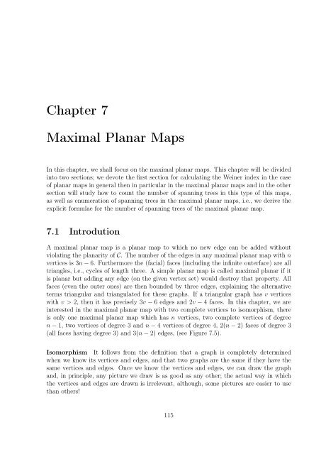 enumeration of the number of spanning trees in some ... - Toubkal