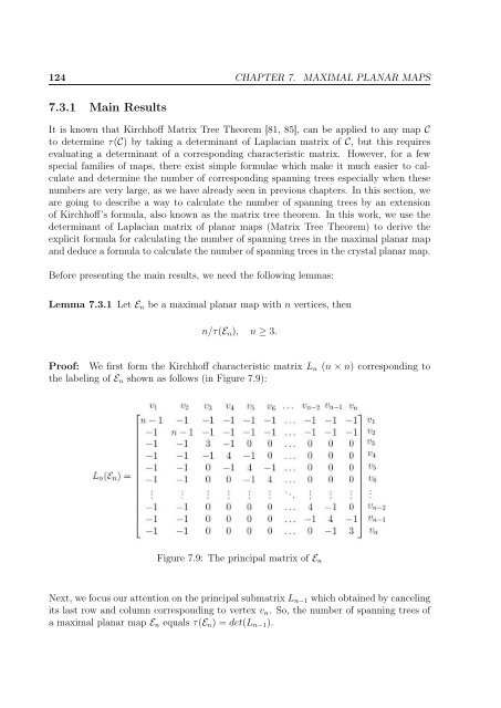 enumeration of the number of spanning trees in some ... - Toubkal