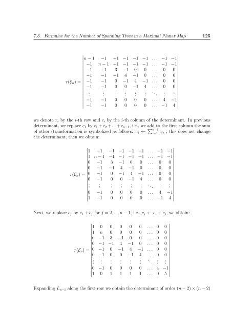 enumeration of the number of spanning trees in some ... - Toubkal