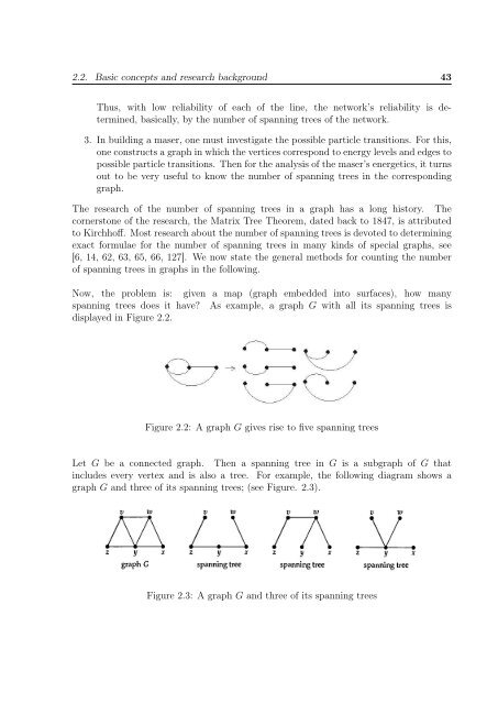 enumeration of the number of spanning trees in some ... - Toubkal