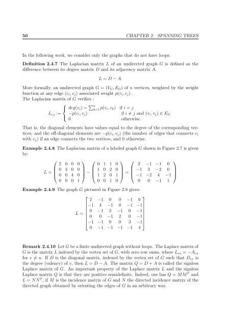 enumeration of the number of spanning trees in some ... - Toubkal