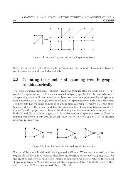 enumeration of the number of spanning trees in some ... - Toubkal