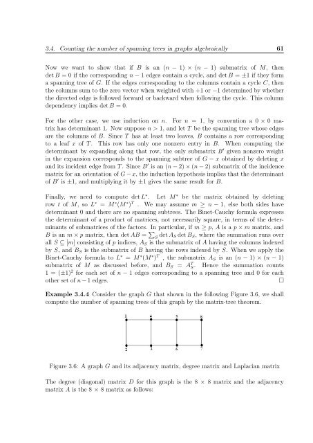 enumeration of the number of spanning trees in some ... - Toubkal