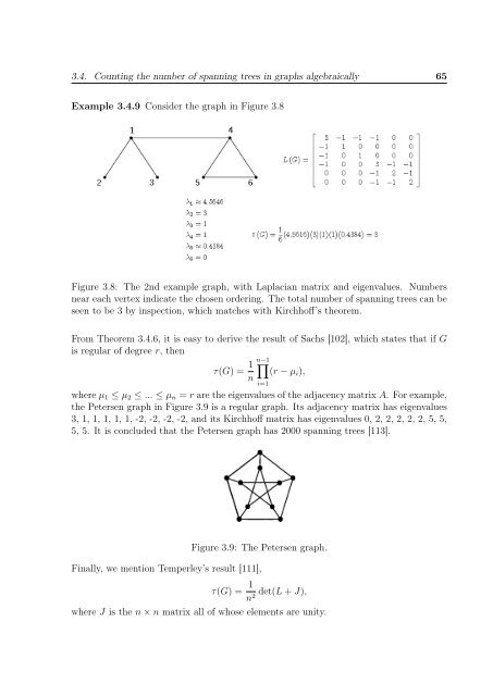 enumeration of the number of spanning trees in some ... - Toubkal