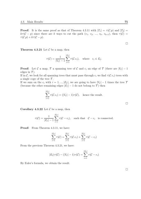 enumeration of the number of spanning trees in some ... - Toubkal