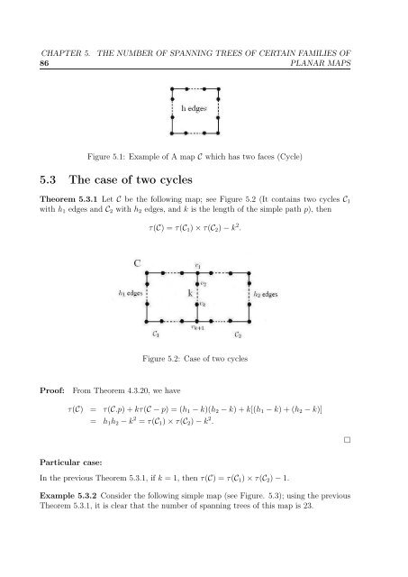 enumeration of the number of spanning trees in some ... - Toubkal