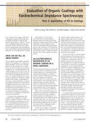 Evaluation of Organic Coatings with Electrochemical Impedance ...