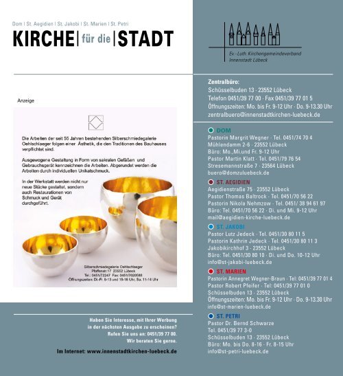KIRCHE| |STADT - St. Marien Lübeck