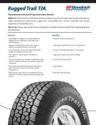 BFGoodrich Rugged Trail T/A Specifications - Mr. Tire