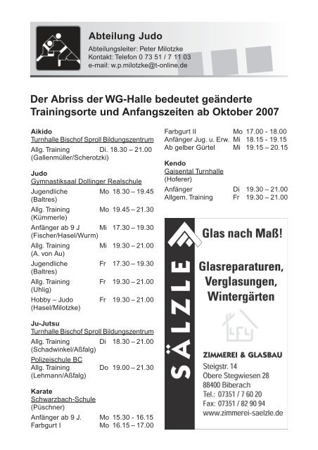 TG-Report 4 / 2007 als pdf-Datei (ca - TG Biberach