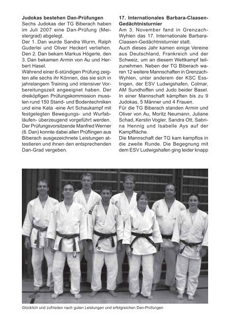 TG-Report 4 / 2007 als pdf-Datei (ca - TG Biberach