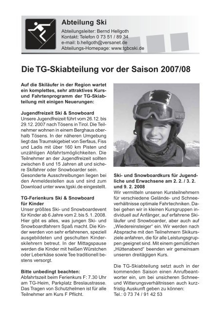 TG-Report 4 / 2007 als pdf-Datei (ca - TG Biberach