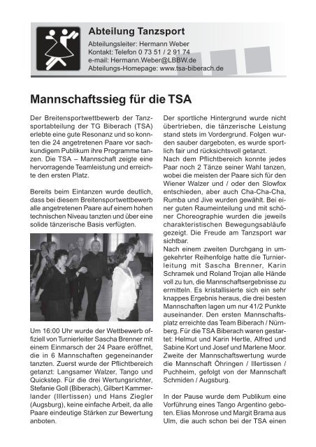 TG-Report 4 / 2007 als pdf-Datei (ca - TG Biberach