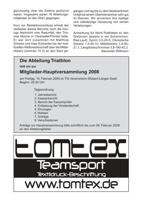 TG-Report 4 / 2007 als pdf-Datei (ca - TG Biberach