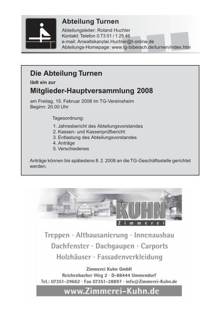 TG-Report 4 / 2007 als pdf-Datei (ca - TG Biberach