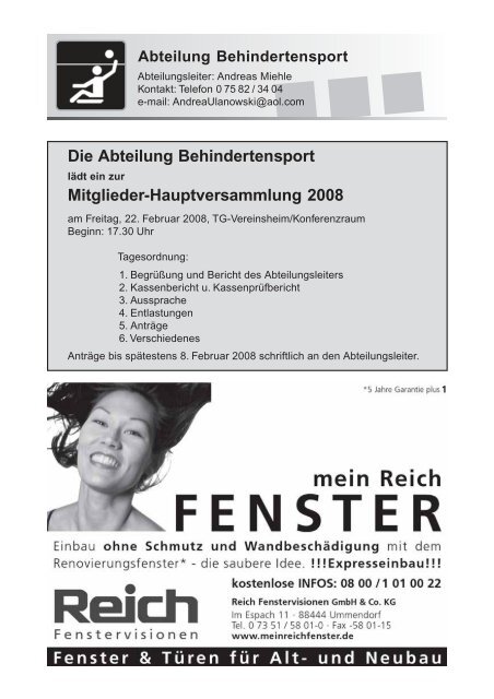 TG-Report 4 / 2007 als pdf-Datei (ca - TG Biberach