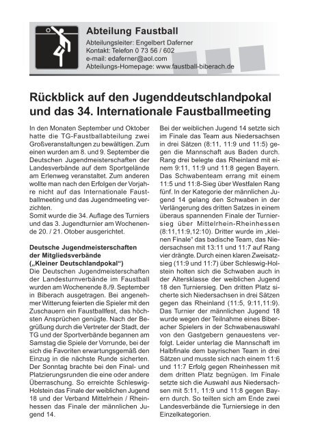 TG-Report 4 / 2007 als pdf-Datei (ca - TG Biberach