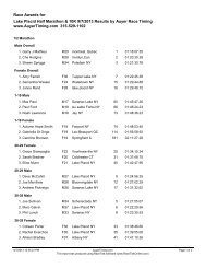 Lake Placid Half Marathon & 10K 9/7/2013 Results by Auyer Race ...