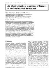 Ac electrokinetics: a review of forces in microelectrode structures