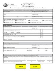 NC-10 Form for NAP - Mother Hubbard's Cupboard