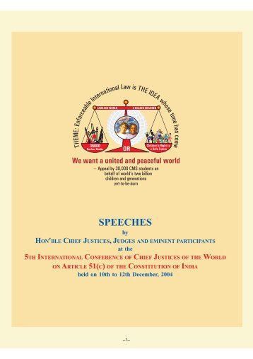 Download the Speeches of all Hon'ble Chief Justices & Judges in ...