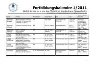 fortbildungskalender 01-11 - Christliches Krankenhaus Quakenbrück