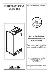 Notice d'utilisation - Atlantic