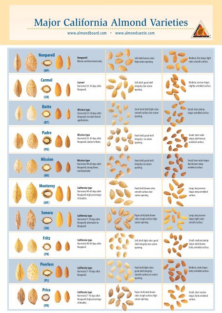 Types of almonds deals