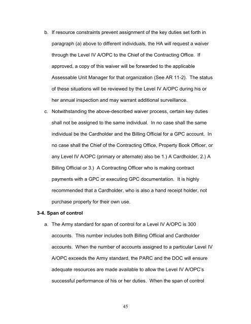 Chapter 1 - Home Page 409th Contracting Support Brigade - U.S. ...