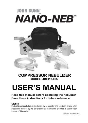 Nano-Neb User's Manual - Phc-online.com