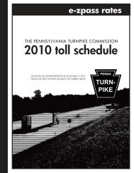 Toll Book 2010 - The Pennsylvania Turnpike