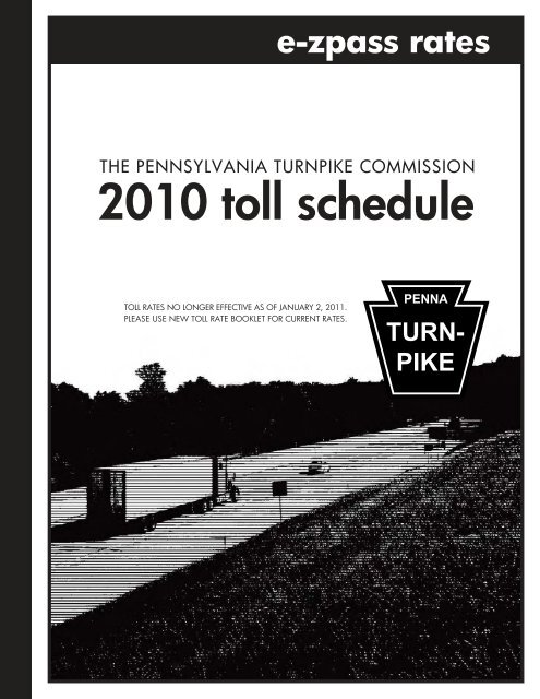 Toll Book 2010 - The Pennsylvania Turnpike
