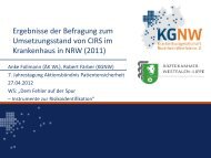 eingefÃ¼hrte CIRS - AktionsbÃ¼ndnis Patientensicherheit