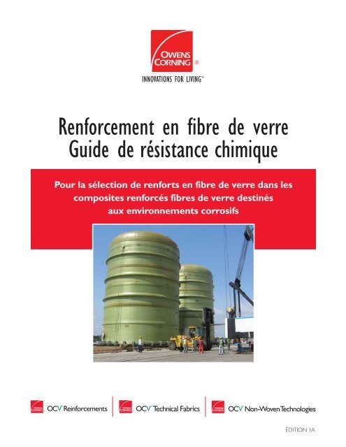 Renforcement en fibre de verre Guide de résistance chimique - OCV ...