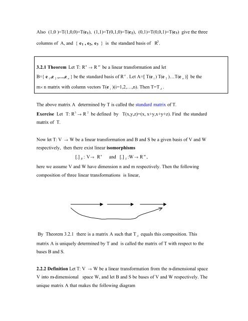 Chapter 3 Linear transformations